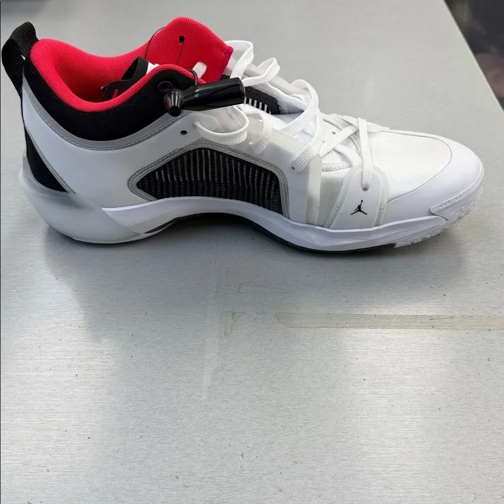 Air Jordan White and Black Sneaker